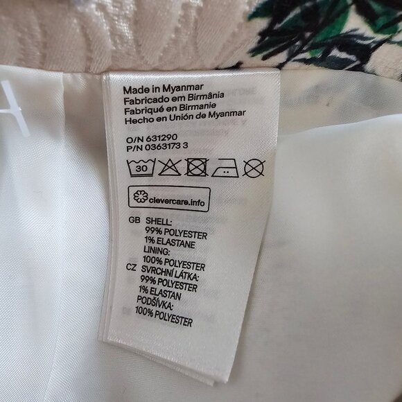 H&M Jacquard Pencil Mini Skirt - Sz US6 - NWT - Picture 6 of 13